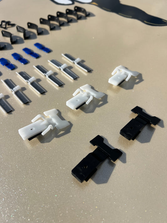 NEW Windshield Chrome Molding Clip Set – 84–88 Pickup / 84–89 4Runner