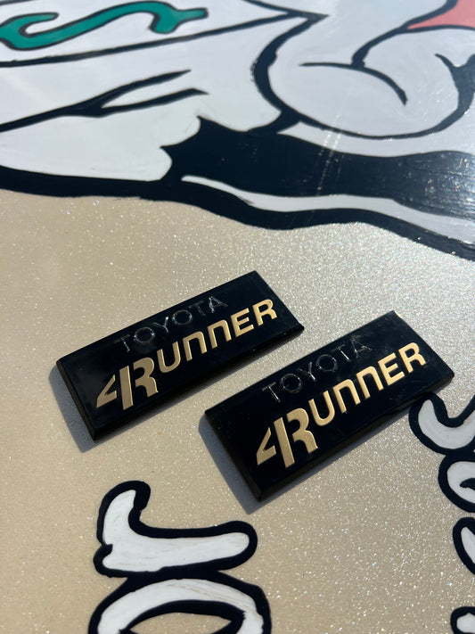 Toyota 4Runner B-Pillar Logo Set (1984–1989) – Brand New, Ready to Install