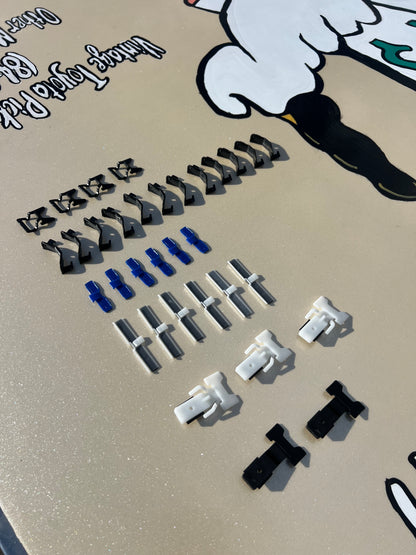 NEW Windshield Chrome Molding Clip Set – 84–88 Pickup / 84–89 4Runner