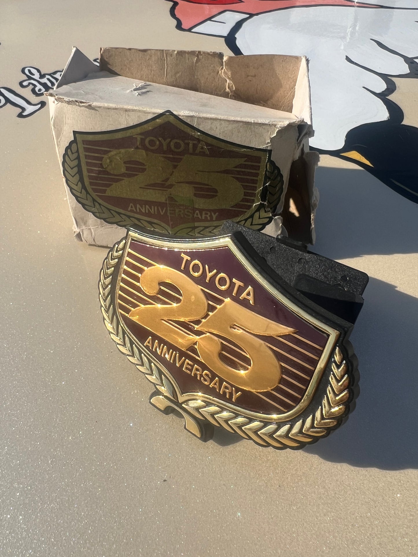 NOS Toyota 25-Year Anniversary Commemorative Emblem – Rare Market Find
