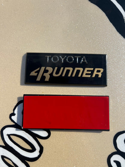 Toyota 4Runner B-Pillar Logo Set (1984–1989) – Brand New, Ready to Install