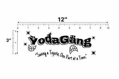 ŸodaGäng Banner Logo Sticker — 12” x 3”