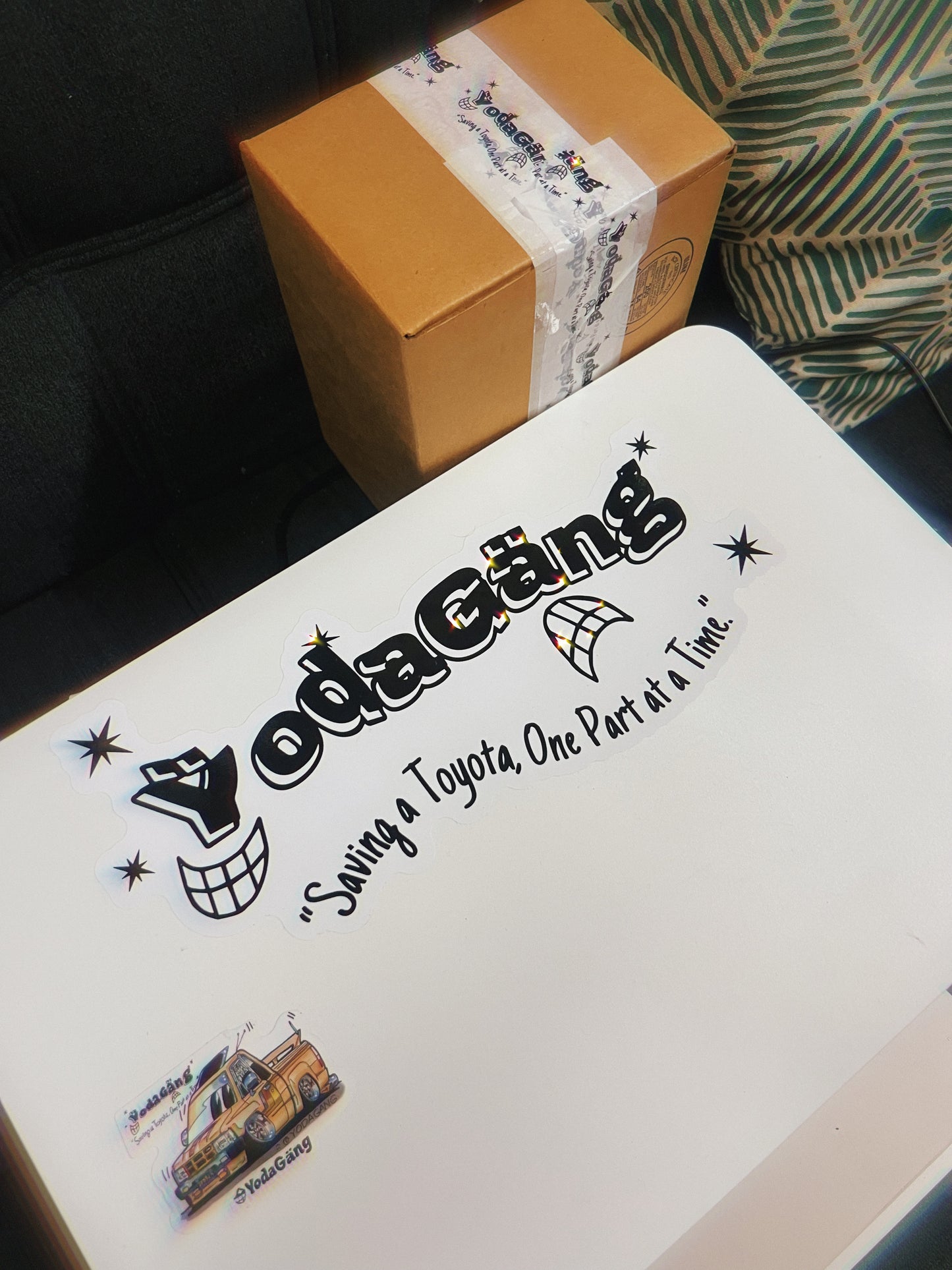 ŸodaGäng Banner Logo Sticker — 12” x 3”