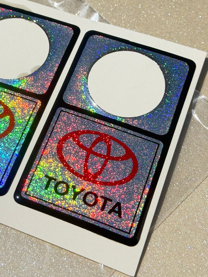 Epoxy Toyota Keyhole Guard Stickers