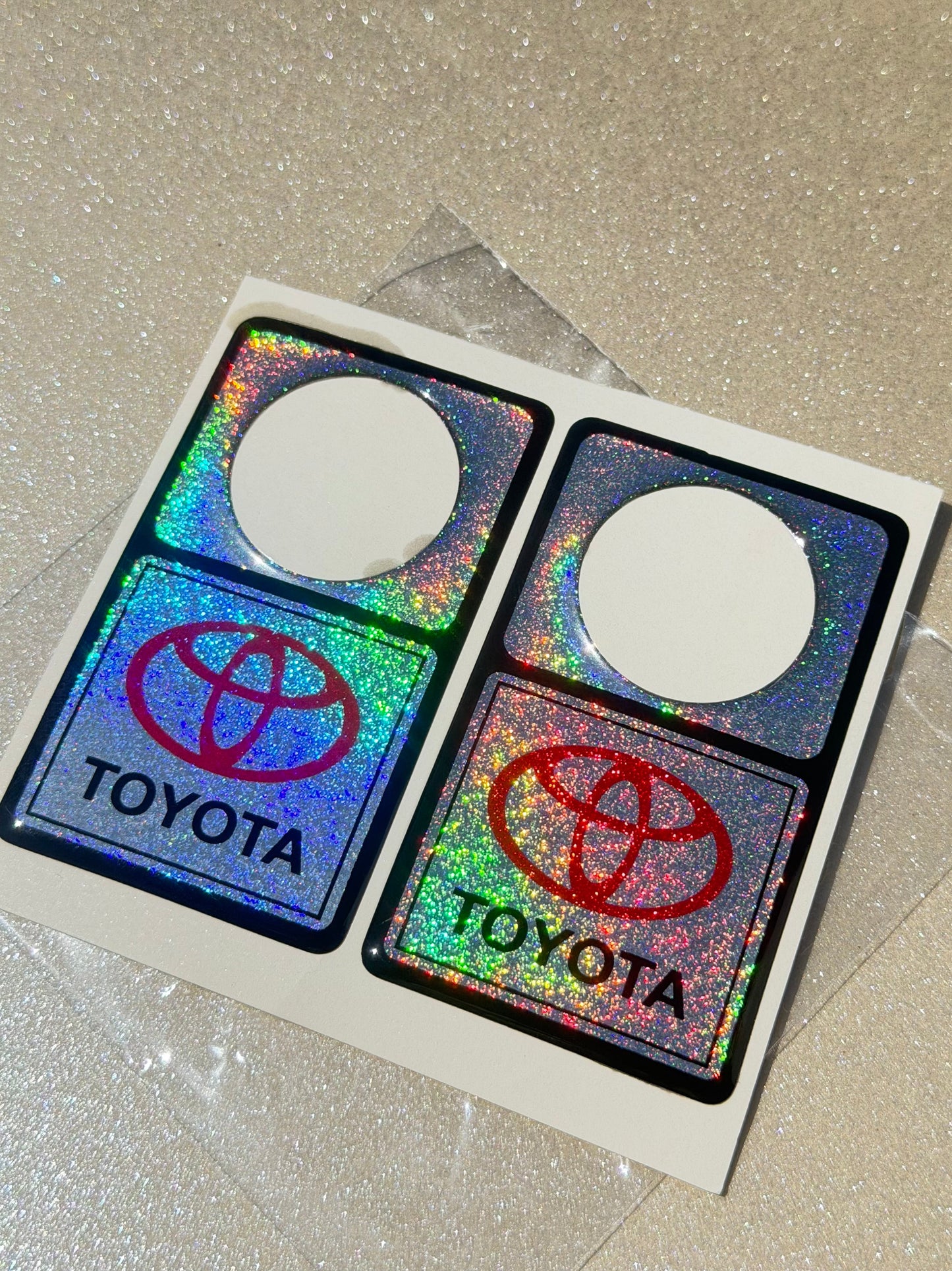Epoxy Toyota Keyhole Guard Stickers