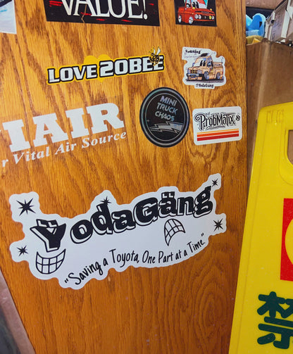 ŸodaGäng Banner Logo Sticker — 12” x 3”
