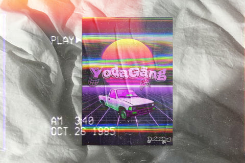 Rainbow Wave Ÿoda Poster